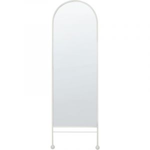 Beliani Miroir moderne en métal blanc JARNAGES