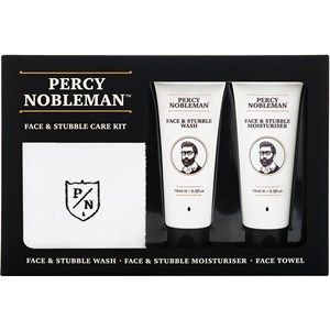 Image de Percy Nobleman Face&Stubble Wash 75 ml + Face&Stubble Moisturiser 75 ml + Face Towel 1 Stk.