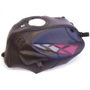 Image de Bagster Tapis de réservoir noir/deco fuchsia/acier (1276B) Honda CB500/CB500 S