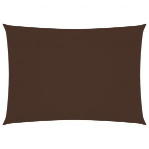 VidaXL Voile de parasol Tissu Oxford rectangulaire 6x8 m Marron