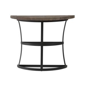 Décoration d'Autrefois Table Haute Bois Métal Marron 100x38x80cm