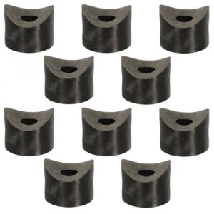 Cyclingcolors 10x entretoise plastique 16mm M8 concave Ø25mm noir cale tube axe rondelle