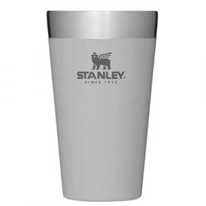 Stanley Adventure Stacking Beer Pint 0.47L / 16OZ Ash - Mantiene la bebida fría 4 horas - Pinta de cerveza de acero i xidable - Aislamiento al vacío de doble pared - Apta para Lavavajillas