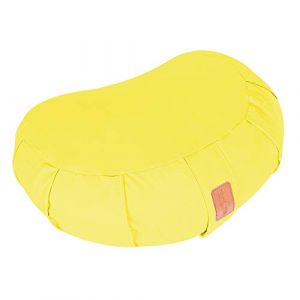 Gorilla Sports Coussin de méditation demi-lune Jaune
