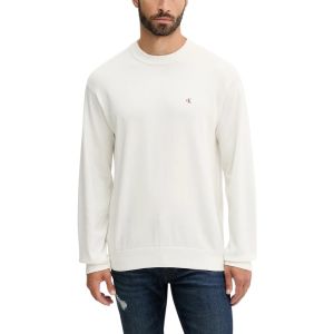 Calvin Klein Pull Homme Cotton Relaxed avec Col Ras-du-Cou, Beige (Tofu), XXL