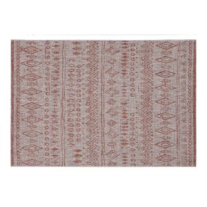 Miliboo Tapis style berbère gris et rouge 160 x 230 cm MEA
