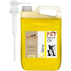 Oïléna - Huile de Saumon Premium pour Chiens & Chats | Oméga 3, 6, 9, Vitamine E | Boost Énergie, Vitalité | Renforce Immunité | Peau, Pelage Sains | 2000 ML