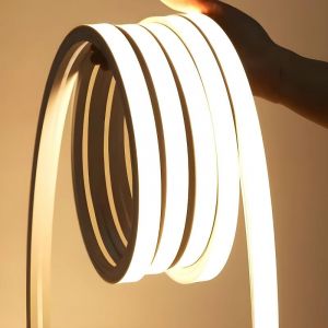 Silamp Ruban LED 220V 50M 10x10mm IP65 Finition Continue - Blanc Chaud 2300K - 3500K