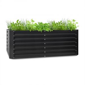 Blumfeldt Blum High Grow Straight potager surélevé 200x60x100cm 1200 l acier