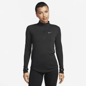 Nike Running Swift Wool 1/2 Zip Top - Black, Black - Taille XS