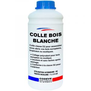 Codève Bois - Colle Blanche Bois - 1 l - Codeve Bois - Incolore