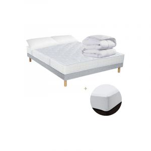Ensembles avec matelas ressorts PACK SPECIAL DOS SENSIBLE Essenzia - 140x190
