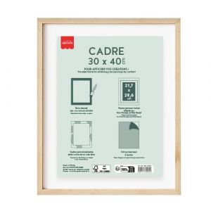 Jeu créatif La Petite Epicerie Cadre Bois 30 x 40 cm