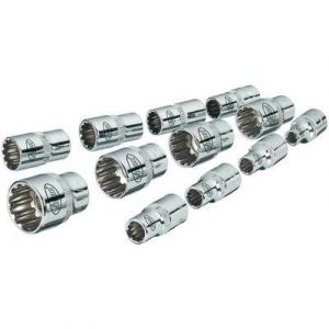 Vigor Set de 12 clés à douilles 6,3 mm (1/4 '') V1897