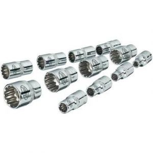 Vigor Set de 12 clés à douilles 6,3 mm (1/4 '') V1897