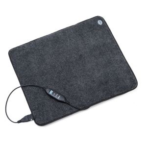 OneConcept Magic Carpet DLX Tapis chauffant 60 x 70 cm - 4 niveaux de température - Puissance 190W - Minuterie - Gris a