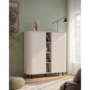 Meuble de rangement 2 portes et niches LIDO Panneaux de particules de première qualité