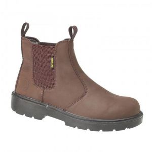 Image de Amblers Safety Amblers - Chaussures de sécurité à enfiler STEEL - Femme (36 FR) (Marron)