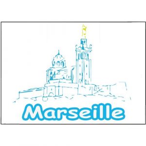 Marseille Plaque m&eacute;tallique d&eacute;co by C reation