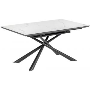 Kave Home Table extensible Theone 160 (210) x 90 cm plateau grès cérame