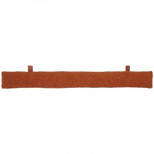 Atmosphera Bas de porte Jaiko en fausse fourrure 90x12cm créateur d'intérieur - Marron cannelle