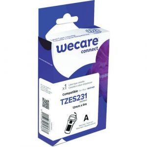 Wecare connect - Blanc - Rouleau (1,2 cm x 8 m) 1 cassette(s) bande d'étiquettes - pour Brother PT-D210, D600, H110; P-Touch PT-1005, 1880, E800, H110; P-Touch Cube Plus PT-P710
