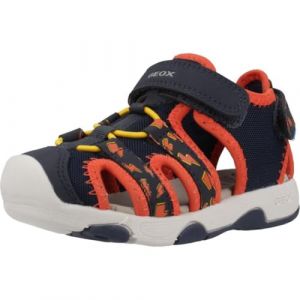 Geox Bébé garçon B Sandal Multy Boy B, Navy/Orange, 20 EU