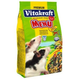 Vitakraft 1571260031 Premium Menu Paquet de Nourriture pour Rats Blancs, 1 kg
