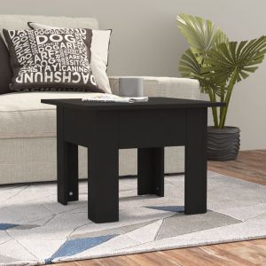 VidaXL Table basse Noir 55x55x42 cm Agglom&eacute;r&eacute;