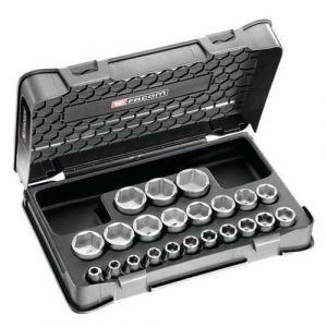 Facom Coffret douilles 1/2 6 pans métriques - 22 piéces