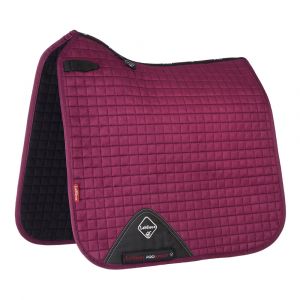 Lemieux Tapis de selle de dressage luxe Luxury Dr Square - Rouge Lie De Vin - Taille P/C