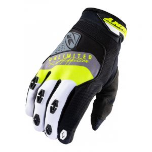 Kenny Racing Gants cross Safety noir gris jaune fluo 2021