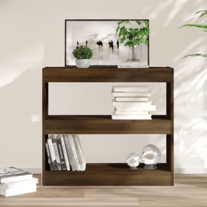 VidaXL Bibliothèque/Séparateur de pièce Chêne marron 80x30x72 cm