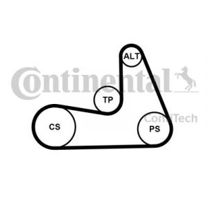 Image de Contitech Jeu De Courroie Trapézoïdale à Nervures VOLVO 5PK1121 EXTRA K1 31401425 Jeu de courroies trapézoïdales à nervures