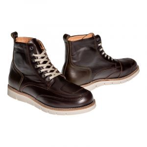 Helstons Chaussures moto Liberty Cuir Aniline Cir&eacute; marron/kaki- 40