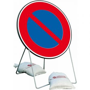 Sofop Taliaplast Panneau d'interdiction bk6a1 stationnement interdit 850 classe t1 + pied - nadia signalisation - 201227 panneau routier