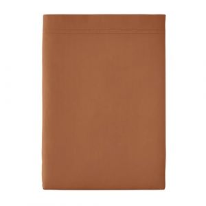 Essix Drap Plat uni en Percale de Coton, Premiere, 180 x 290 cm