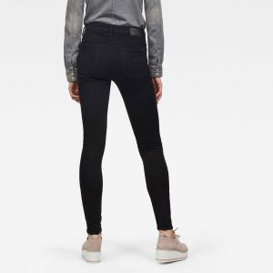 G-Star Raw RAW 3301 High Waist Skinny, Jean Femme, Bleu (Pitch Black B964-A810), W27/L32 (Taille Fabricant: 27W/ L32)