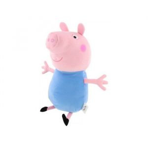 Grande Peluche Peppa Pig : George 50 Cm - Peluche Licence - Cochon - Grand Doudou Enfant