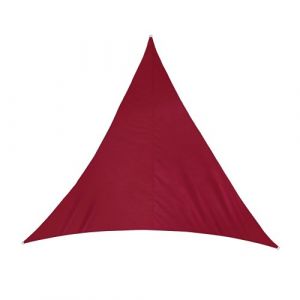 Jarolift Voile d'ombrage | Toile d'ombrage | Voile triangulaire| Tissu imperméable à l'eau | 500 x 500 x 500 cm, bordeaux