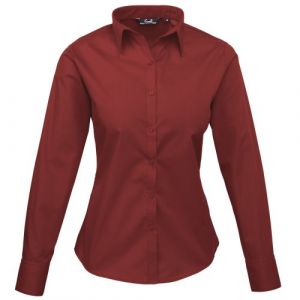 Image de Premier Chemise en popeline à manches longues pour femme de la marque FR:46 bordeaux