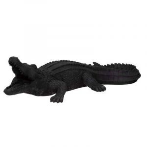 Image de Atmosphera Statuette Déco "Crocodile" 100cm Noir