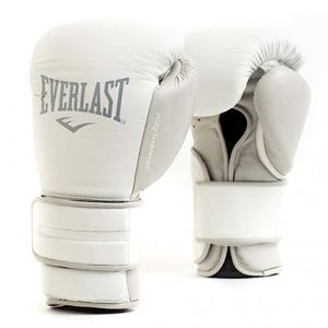 Image de Everlast Unisexe - Gants de Boxe Adulte Powerlock 2 Gant d'entraînement, Blanc, 12 oz