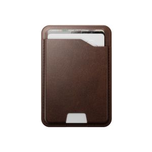 Nomad Porte-carte MagSafe en Cuir Horween avec Find My Int&eacute;gr&eacute; Marron