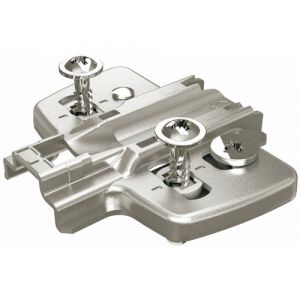 Image de Hettich Embase à visser avec manchons à expansion et vis spéciales - Distance 1,5 mm - Perçage Ø 5 x 12 mm