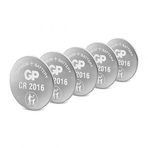 GP Lithium Pile 3V CR2016 - Lot de 5