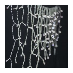 Nedis SmartLife - LED Décorative - Stalactite - Blanc Froid - 400 LED's - Intérieur et Extérieur - 7 Motifs de Mouvement - 8 m - Android/IOS