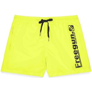 Freegun Maillots de bain enfant Boardshort court garçon avec ceinture demi-élastiquée
