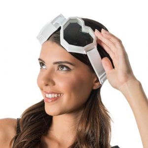 Ruedelafete Lunettes Masque forme Coeurs, Blanc