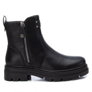 Refresh Pour femme. Bottines ? bout rond noires